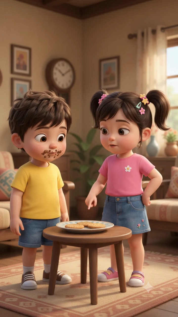 Chotzu ने बिस्कुट खाने का इल्जाम हवा पर लगा दिया! 😂🍪 | Chutki रह गई हैरान!