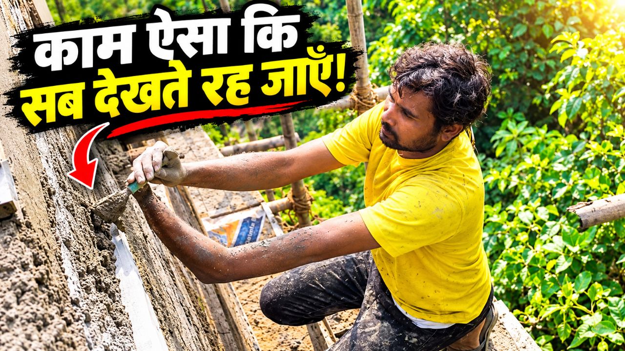 नत का असली दम 💪 | Construction Work Life #shorts