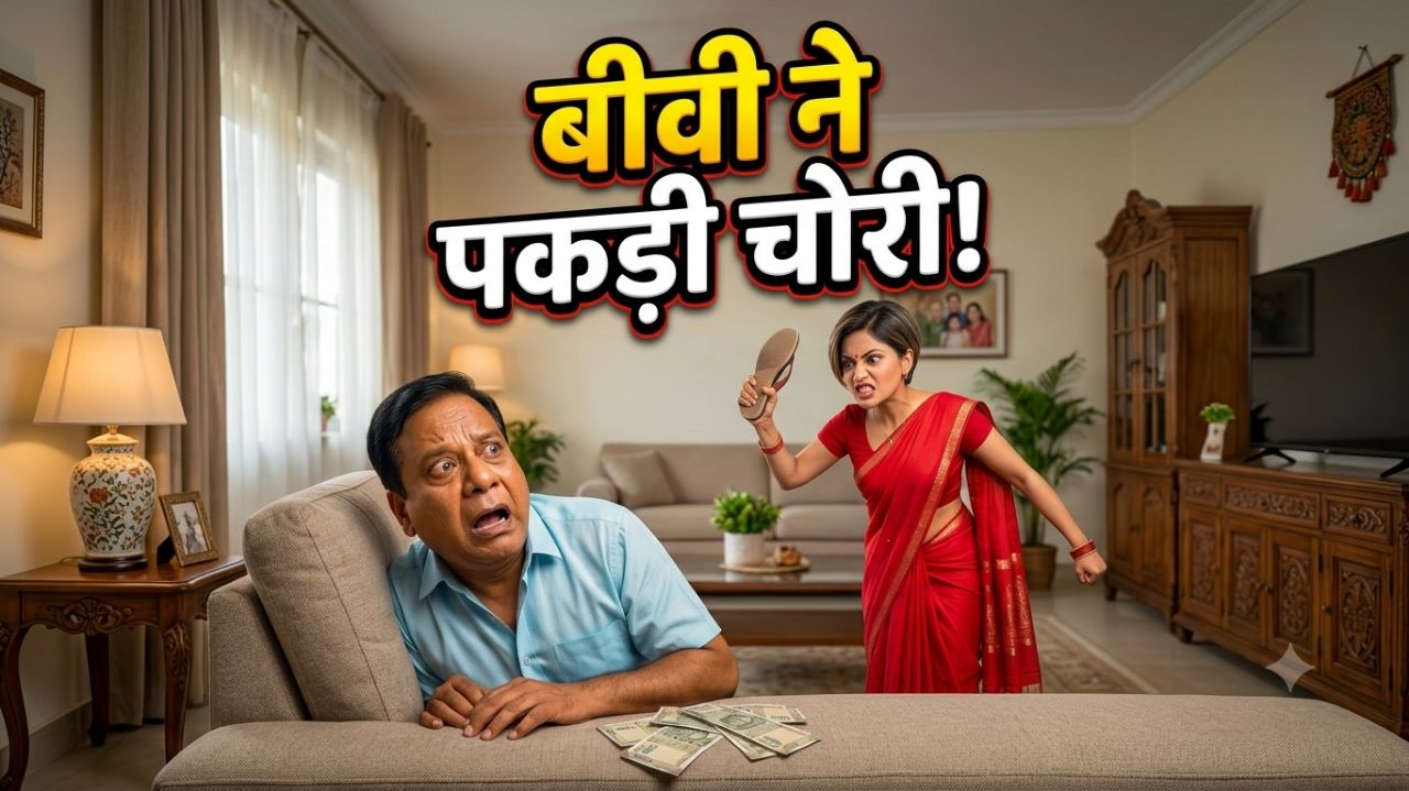 बीवी ने पकड़ी चोरी