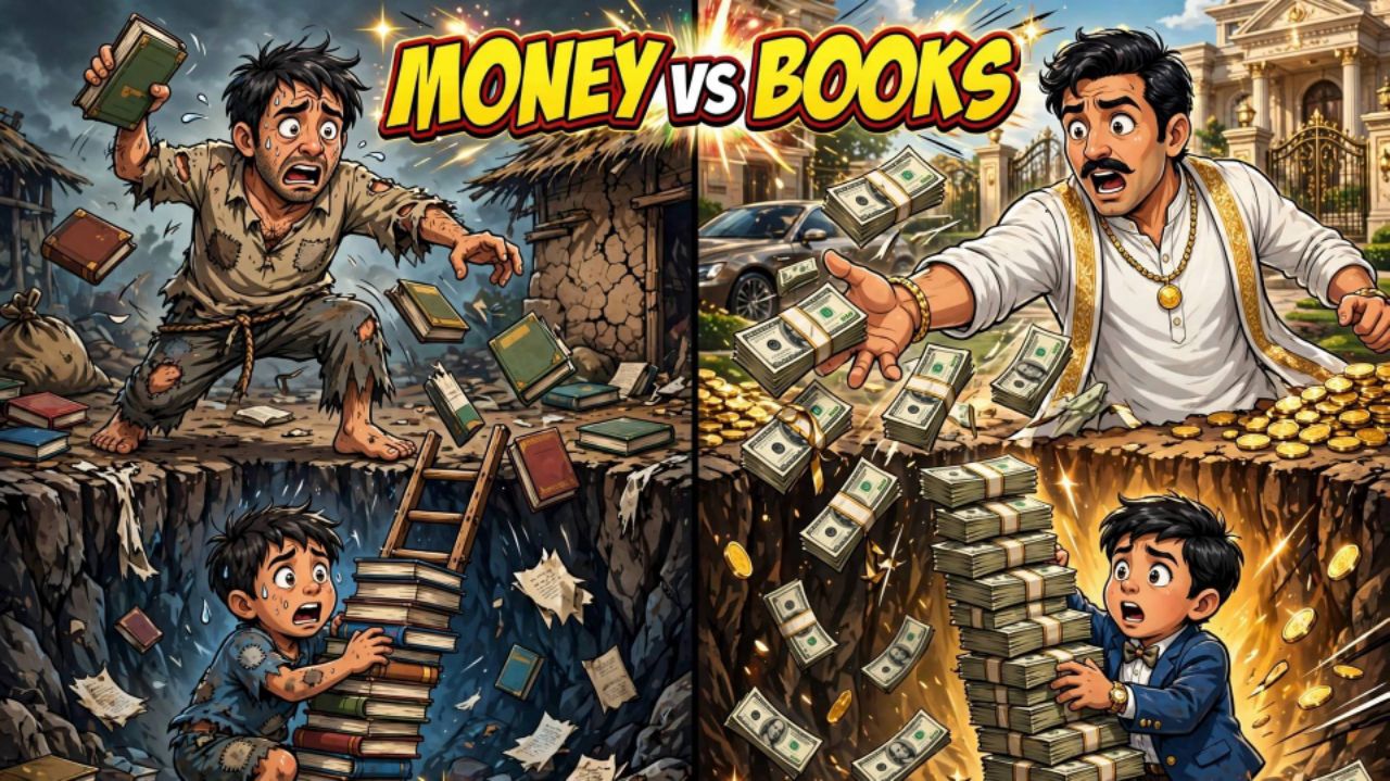 MONEY vs BOOKS - Kaun Jeetega? Gareeb Baap vs Ameer Baap Emotional Story