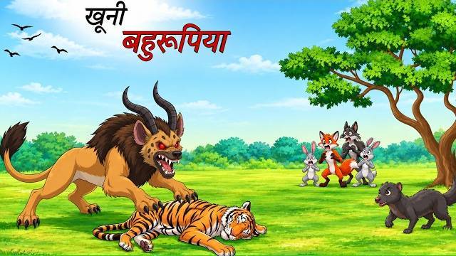 खूनी बहुरूपिया की दहशत | लकड़बग्घे का आतंक | Animal Story in Hindi | Hindi Kahani