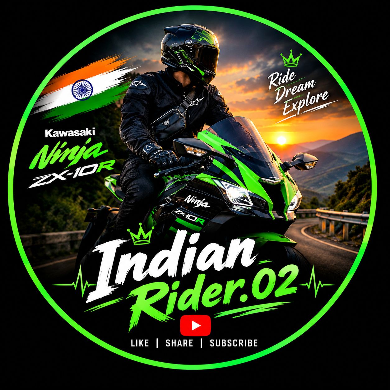 Indian superbike rider.02 on Bideo