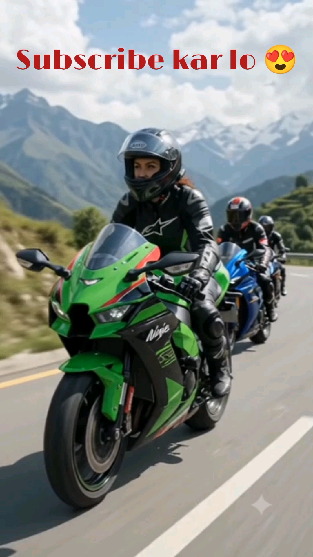 Ninja Superbike Mountain Ride 🏍️🔥 #Shorts