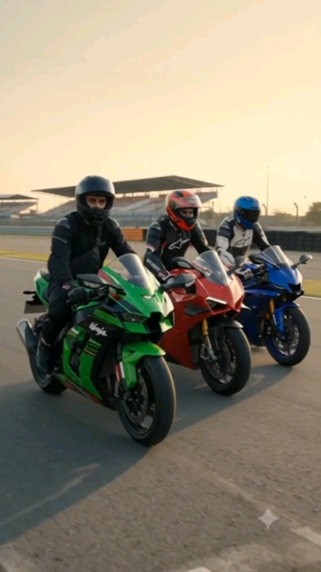 3 Super Bikes, 3 Riders 🔥🏍️ #Shorts