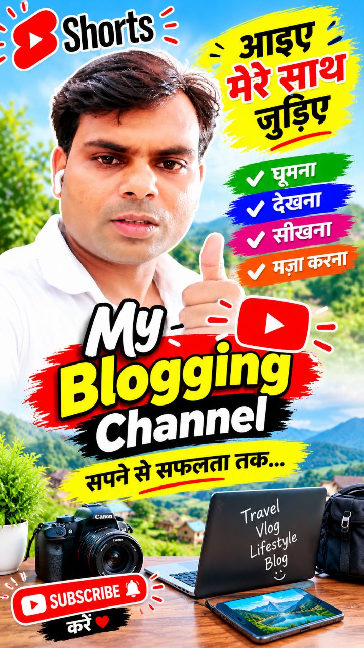 सपने से सफलता तक! 🌟 मेरा नया ब्लॉगिंग चैनल | Travel Vlog #shorts