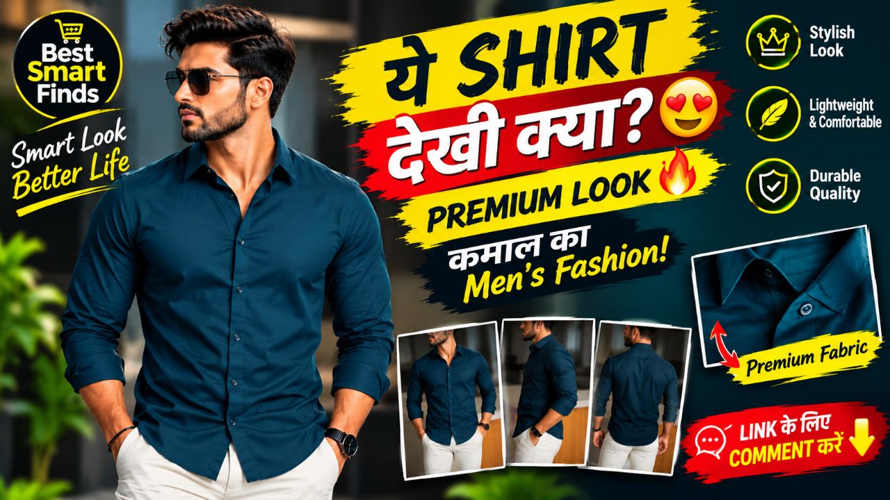 😍 ऐसी Stylish Shirt देखी है? 🔥 Premium Look Men's Shirt | Best Smart Finds #Shorts