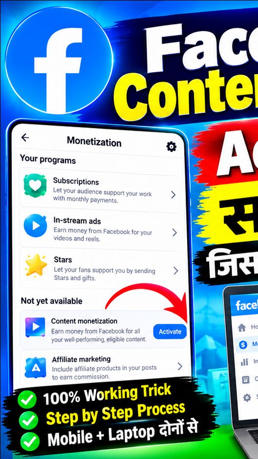 Facebook Content Monetization New Update 2026 🔥 | Monetization ON Kaise Kare | facebook monetizatio