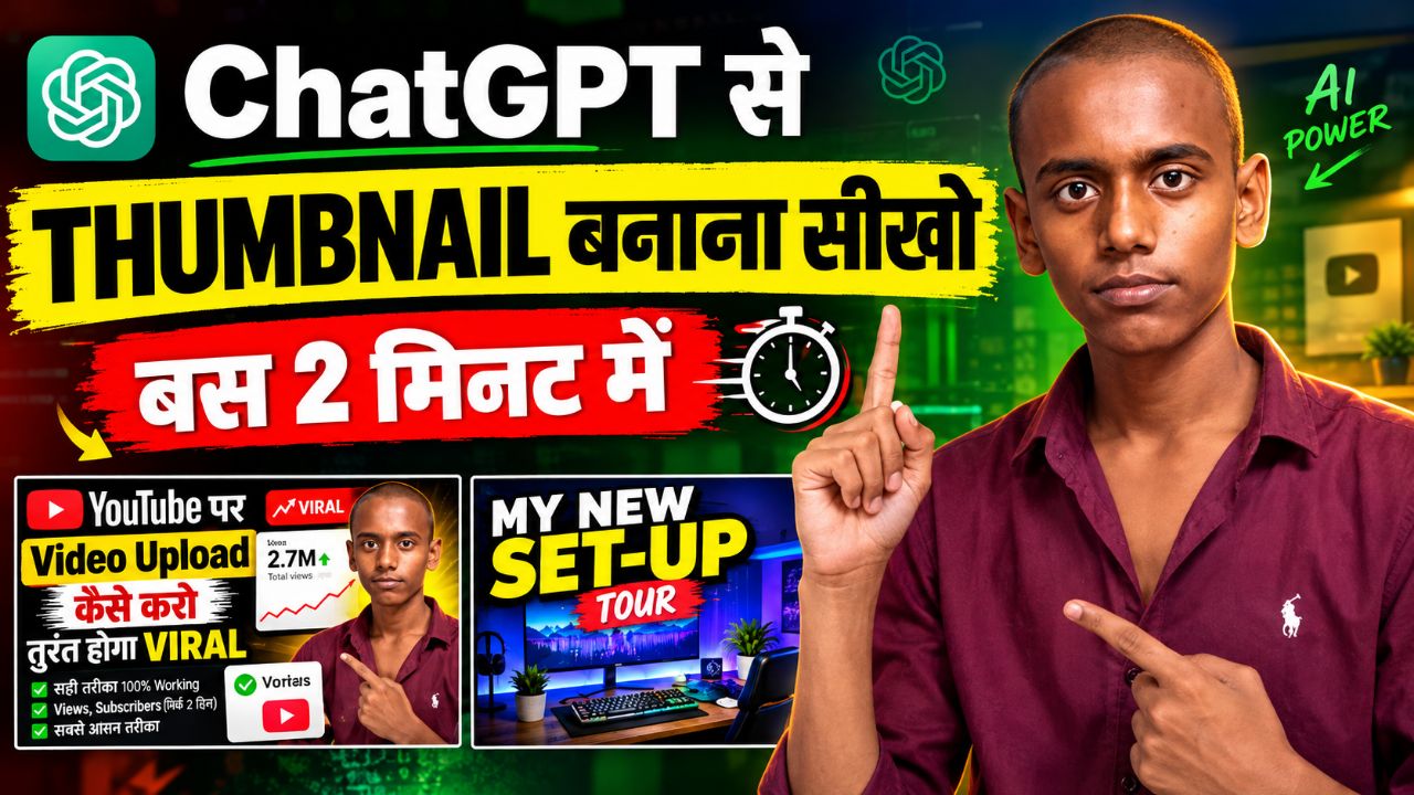 Thumbnail banana itna aasan hai! Is video me main aapko YouTube thumbnail kaise banaye