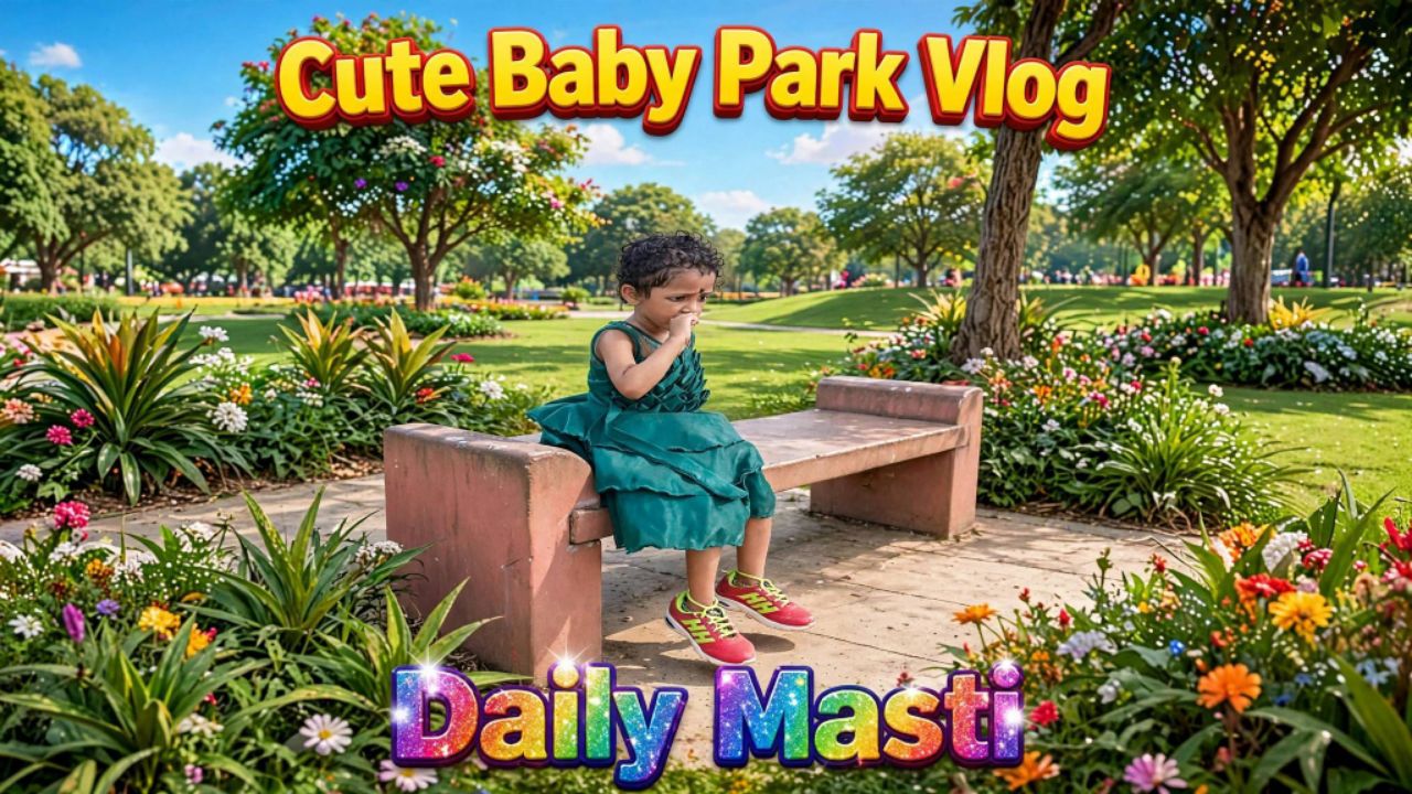 Family Outing Garden Visit viral park video #ParkMasti, #BabyFun, #CuteKids, #BabyVlog