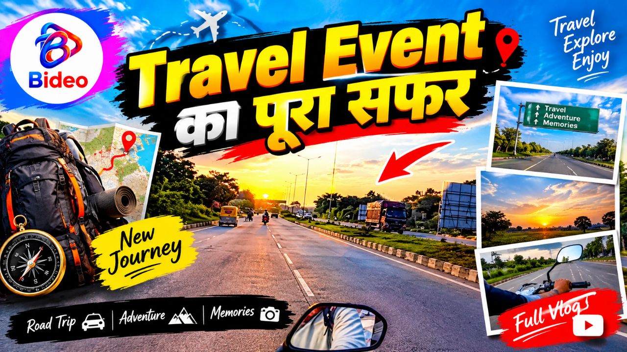 Bideo App Travel Event 😍 | पूरा सफर देखिए 🛣️🔥 | Travel Vlog | Full Journey