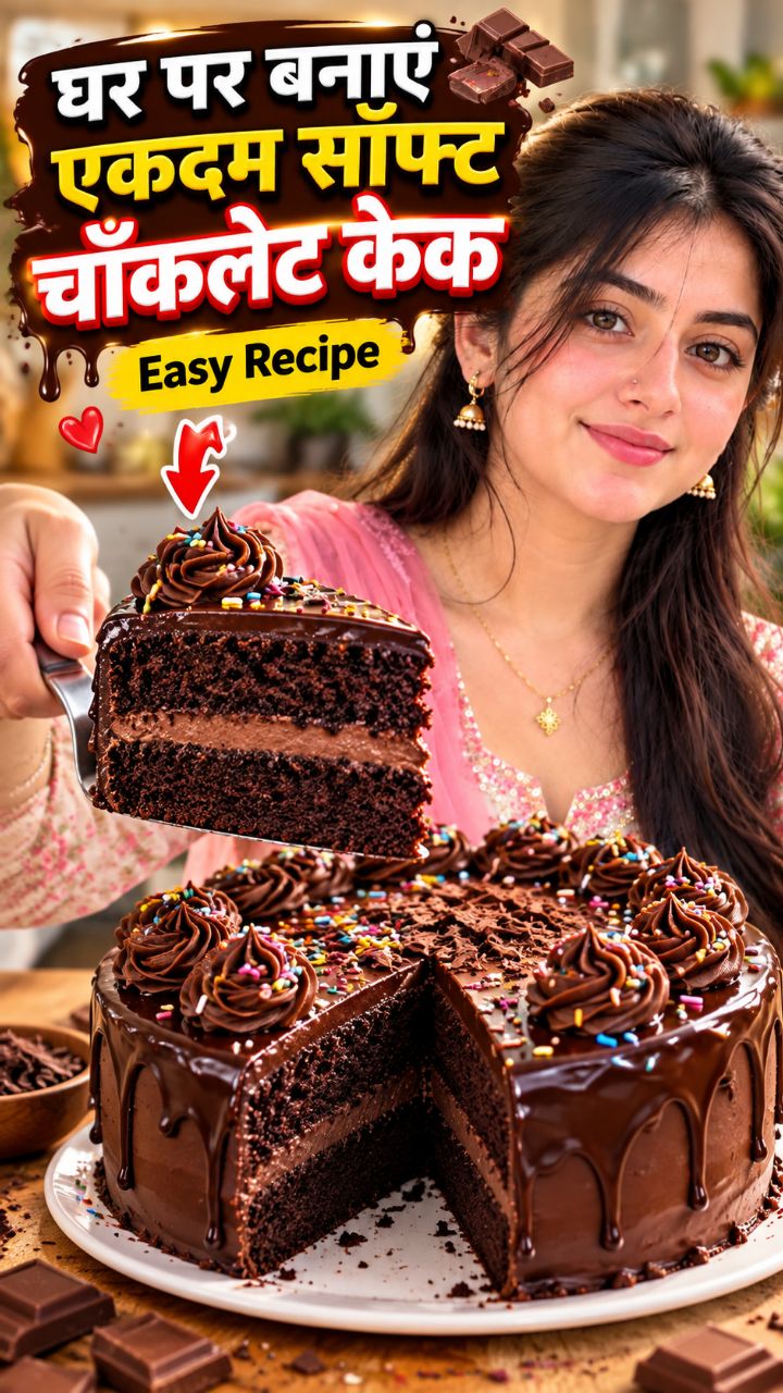 🍫 घर पर बनाएं एकदम सॉफ्ट चॉकलेट केक 🎂 | Easy Chocolate Cake Recipe