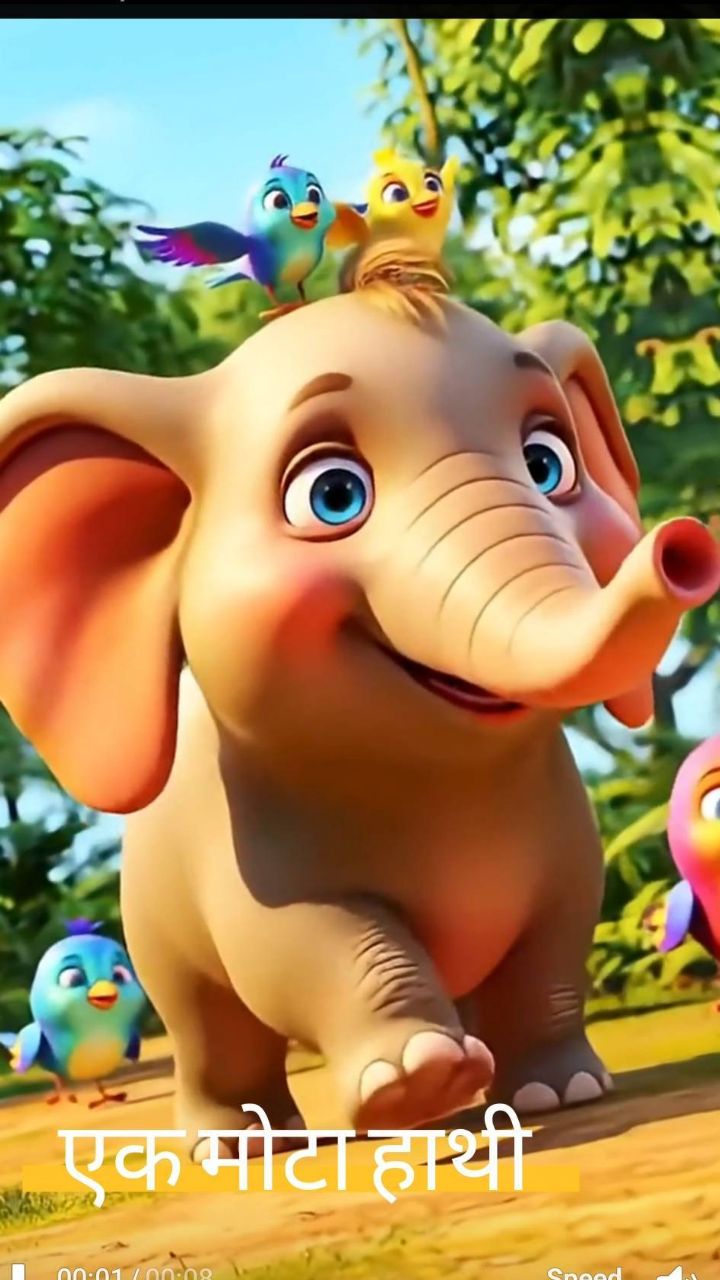 Chubby Elephant’s Cute Dance! 🐘✨ #shorts