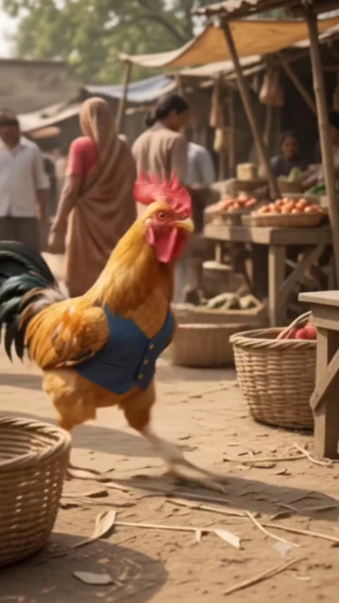 मुर्गियों की उलटी दुनिया 😂🐔 | Funny AI Video