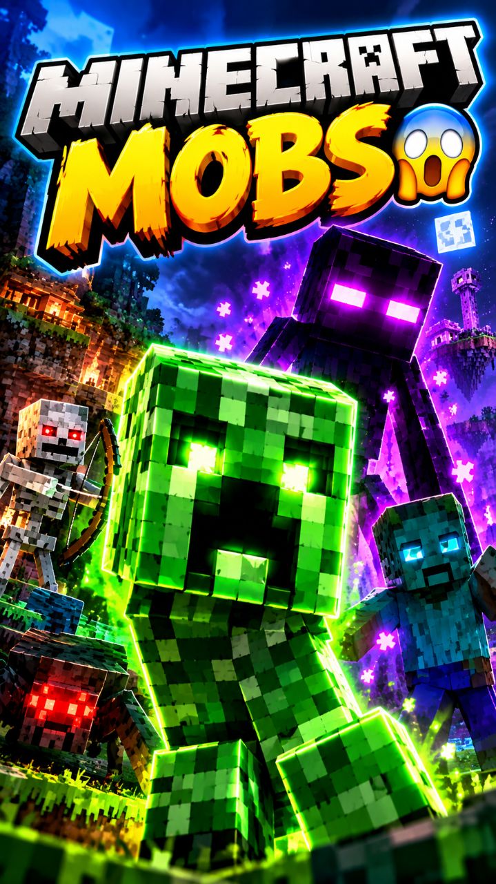 Minecraft Mobs vs Custom Items! 😱🔥 #Minecraft #Shorts