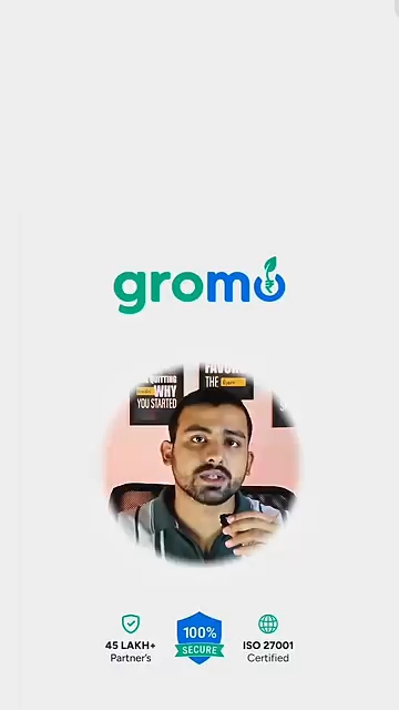 Gromo app download use code ZQZK2721 or paay 1000 rupees