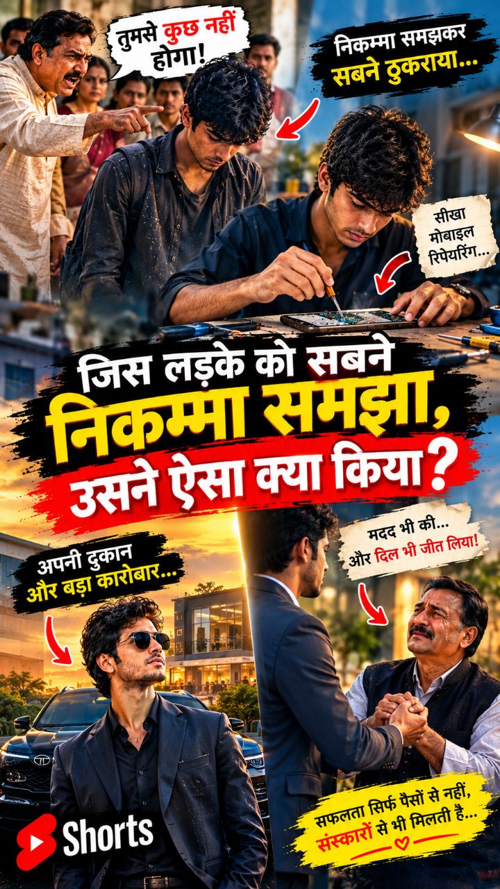 जिसे सबने निकम्मा समझा, वही बना करोड़पति 😱🔥 | Motivational Story #Shorts