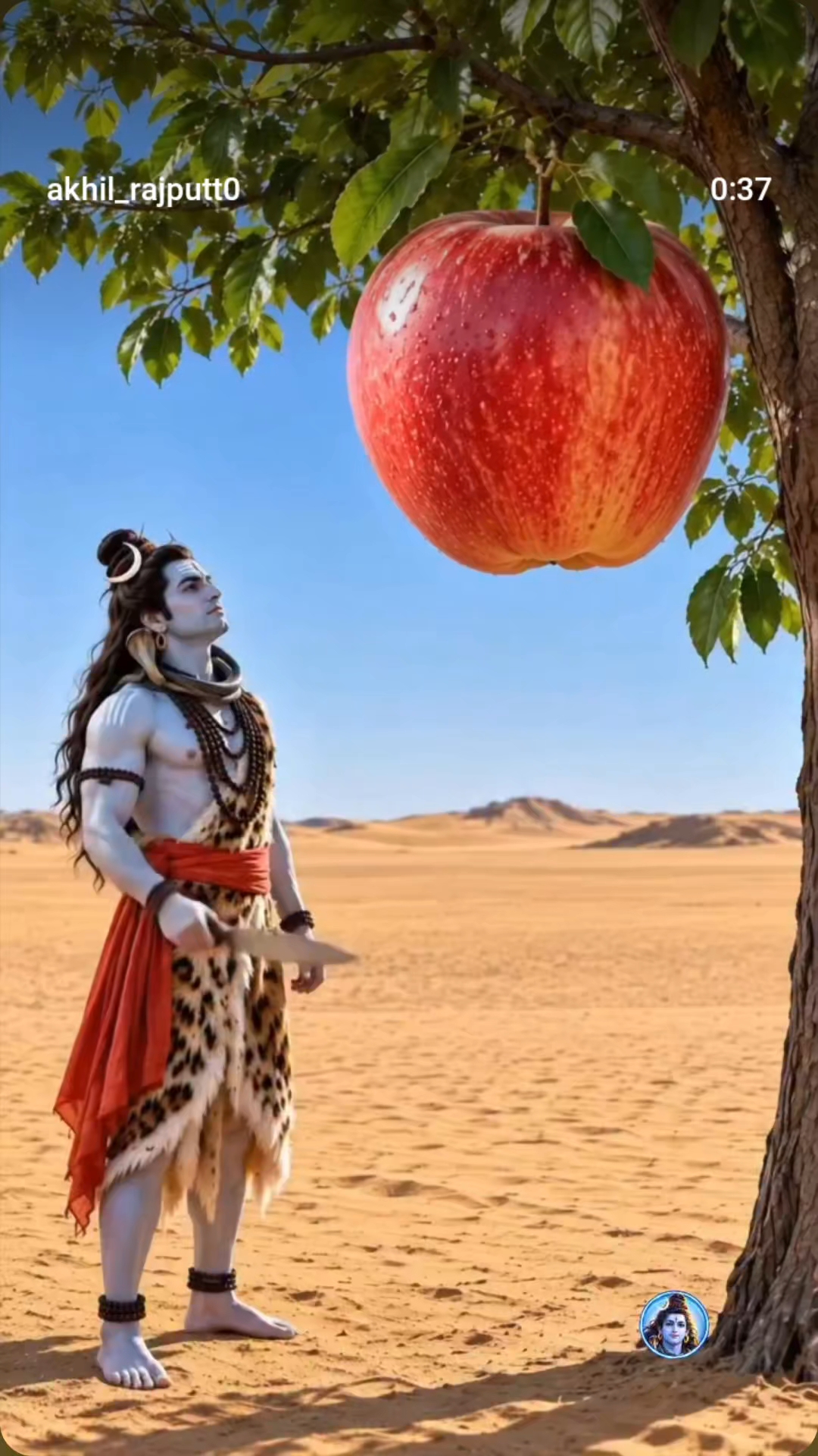 Shiva apple ke saat