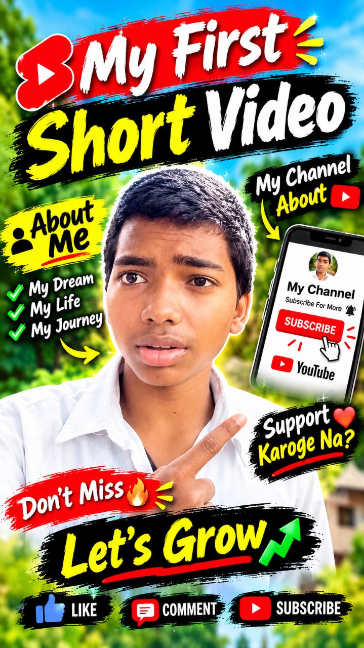 🔥 My First YouTube Short ❤️ | मेरा परिचय और नई शुरुआत 🚀 | अब होगा कुछ बड़ा! 💯 #Shorts