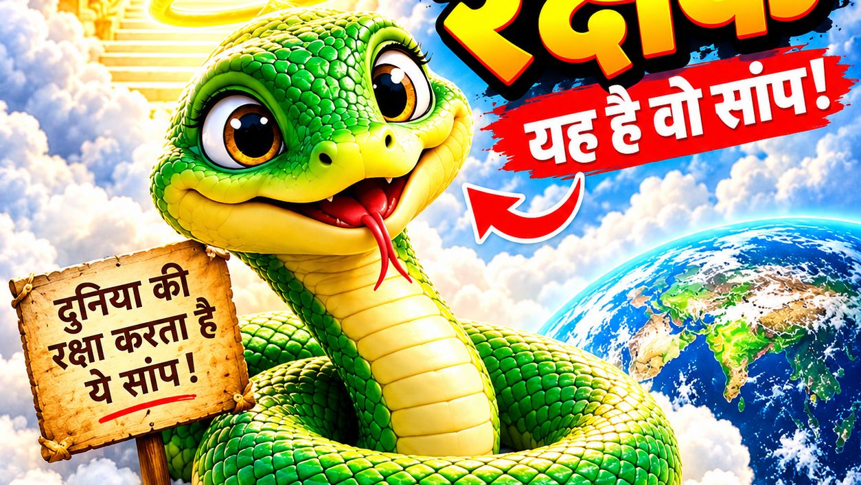 🐍 दो साँपों की मजेदार कहानी 😂 | Funny Snake Story in Hindi #Shorts