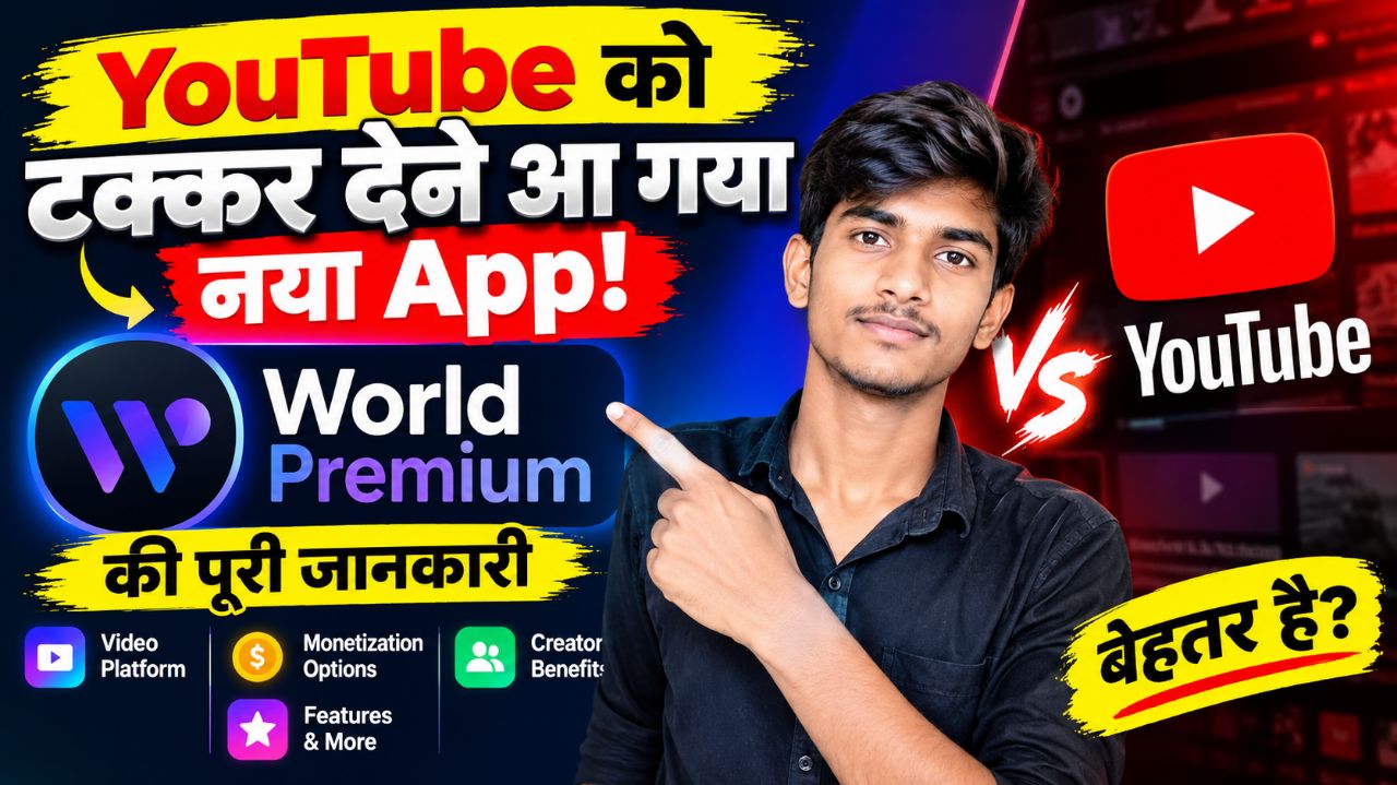 🔥 YouTube को टक्कर देने आ गया नया App! 😱 World Premium की पूरी जानकारी