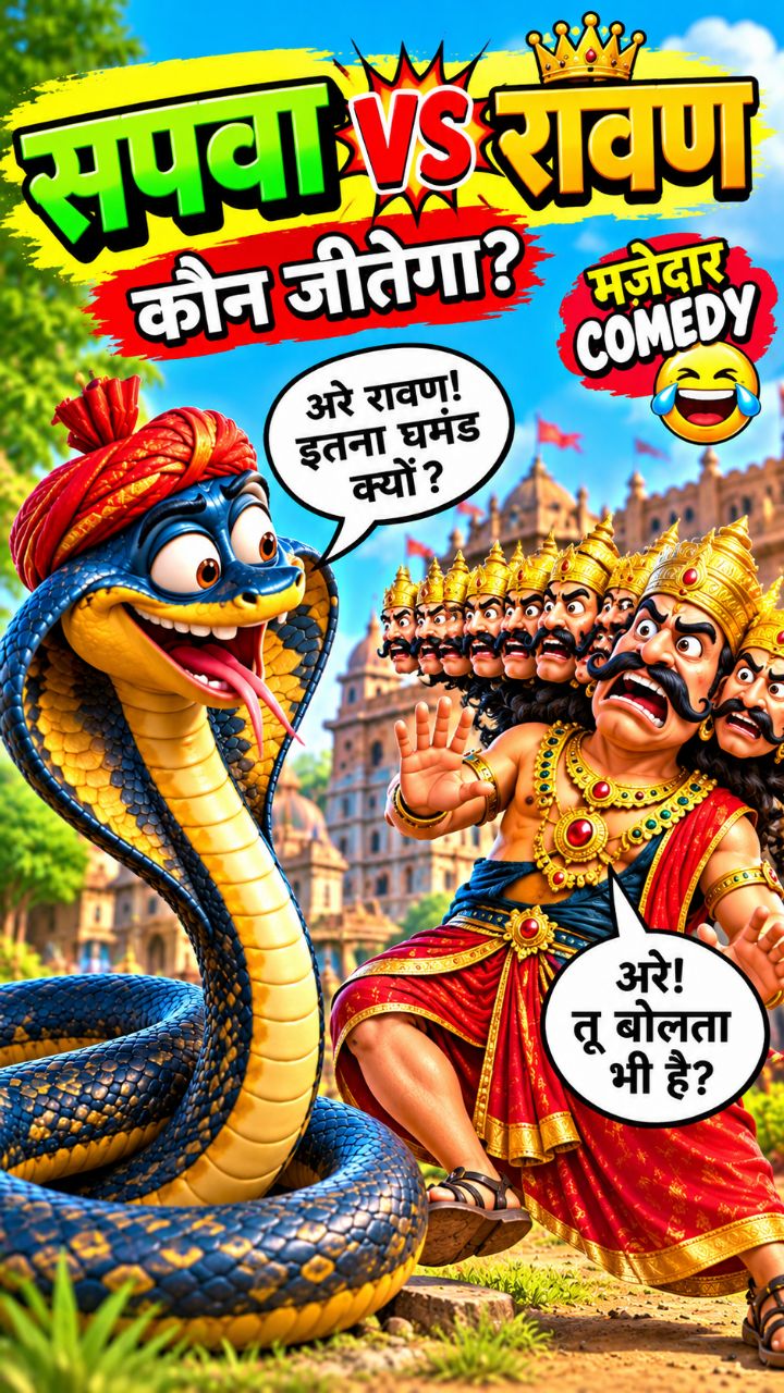 🐍 सपवा VS रावण 😂 | कौन जीतेगा? 🤣 मजेदार कॉमेडी #Shorts #comedy