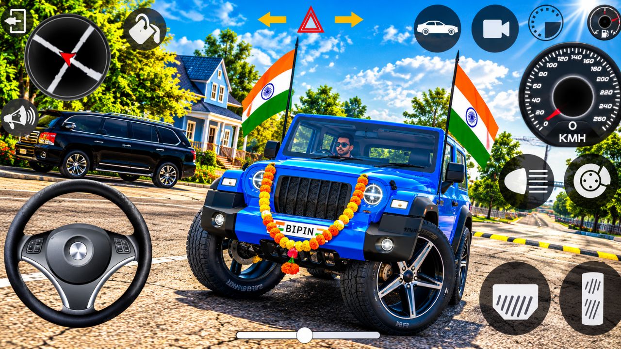 Modified Mahindra Thar😈Games:Indian Green Thar (Gadi Wala Games) Car Game Android Game - #2026
