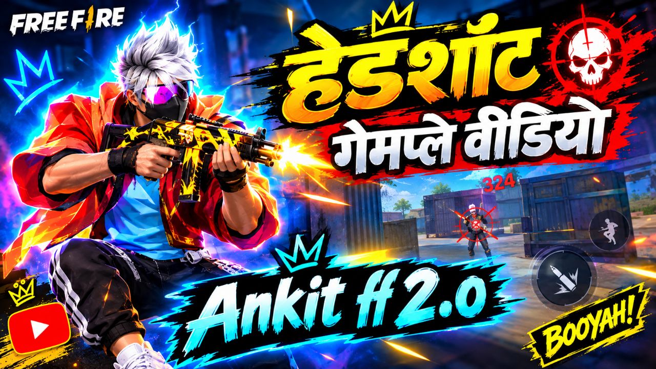 🔥 99% Headshot Gameplay 😱 | One Tap Headshot 😈 | Free Fire Gameplay | Ankit ff 2.o
