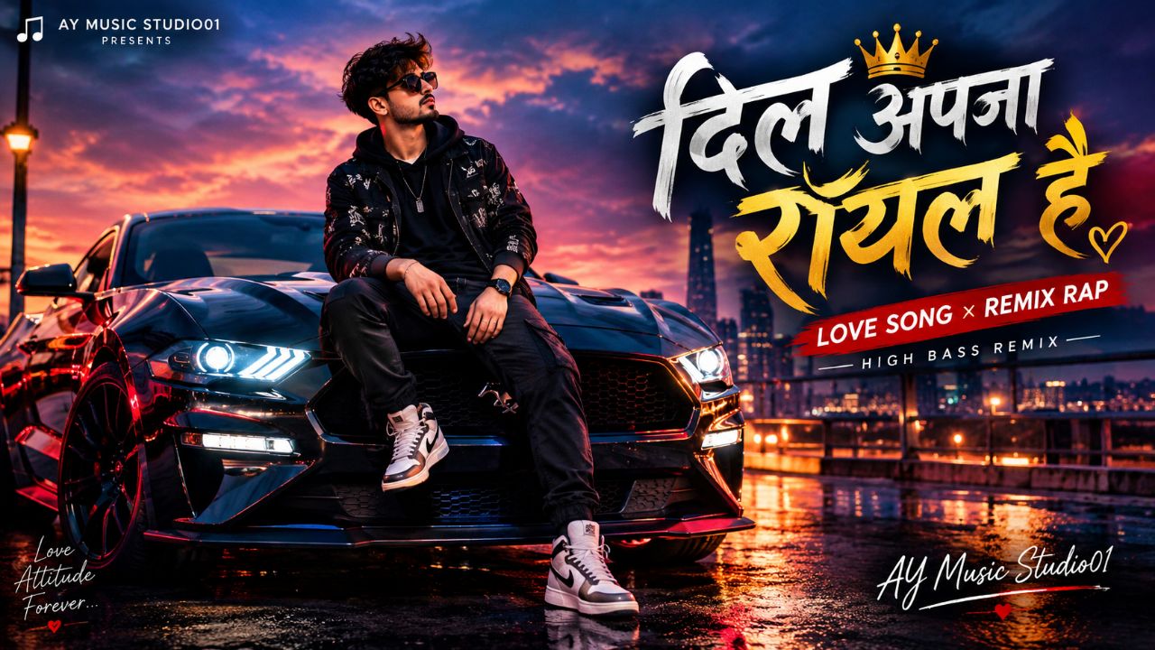 ❤️‍🔥 Dil Apna Royal Hai | Hindi Love Song × High Bass Remix Rap 🔥 | AY Music Studio01
