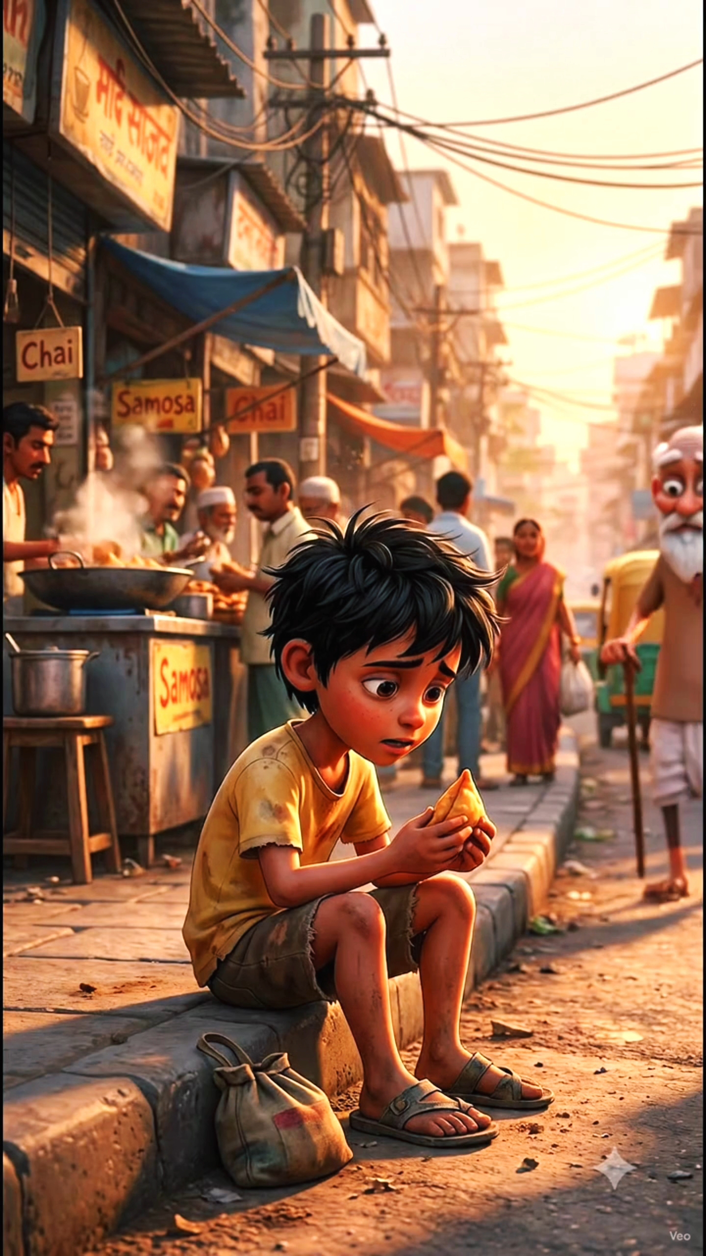 😭 गरीब बच्चे ने अपना आखिरी समोसा दे दिया, फिर जो हुआ...! 😱❤️ #Shorts
