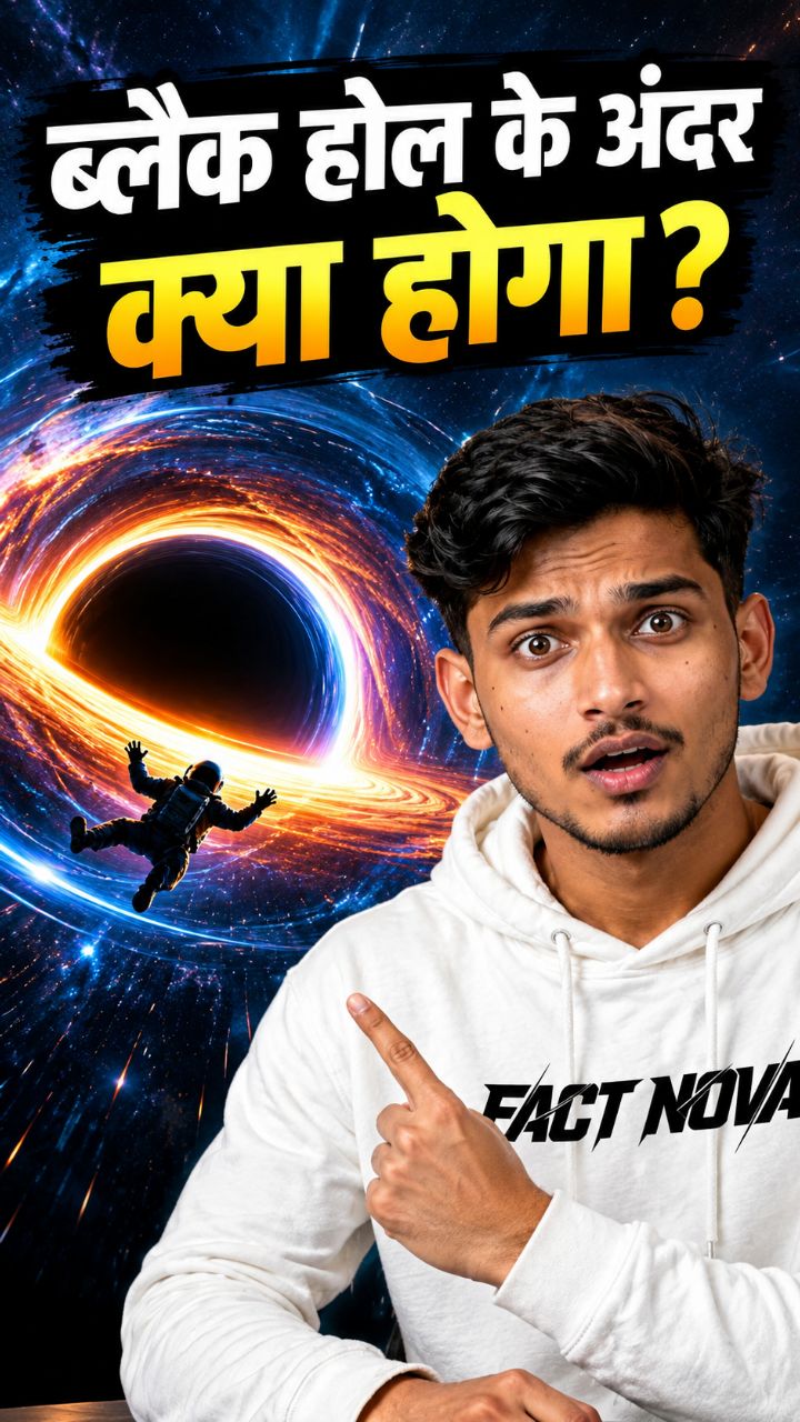 Black Hole ke Andar Kya Hoga ? #factnova #blackhole amazing Black hole fact