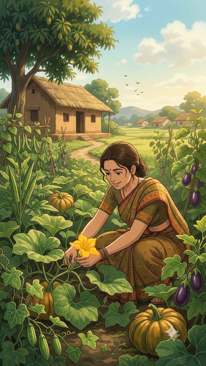 Ghibli Village life video Ghibli Desi style cooking