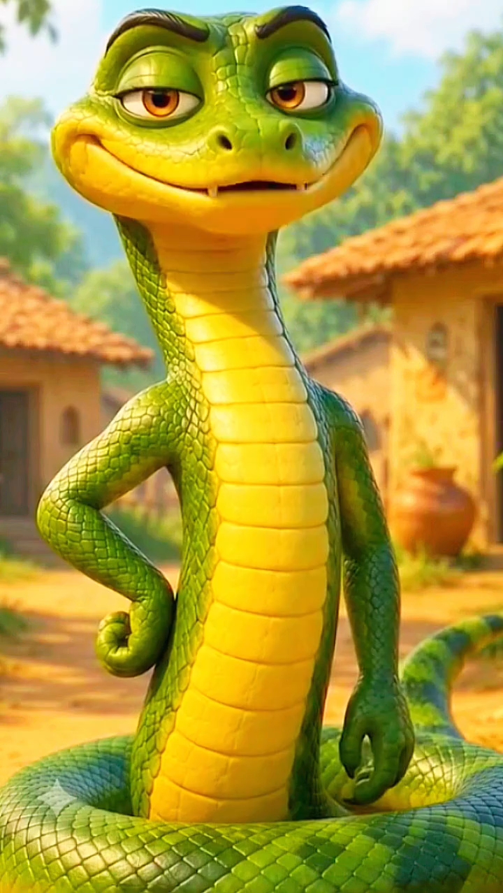 Funny snake cartoon in hindi language