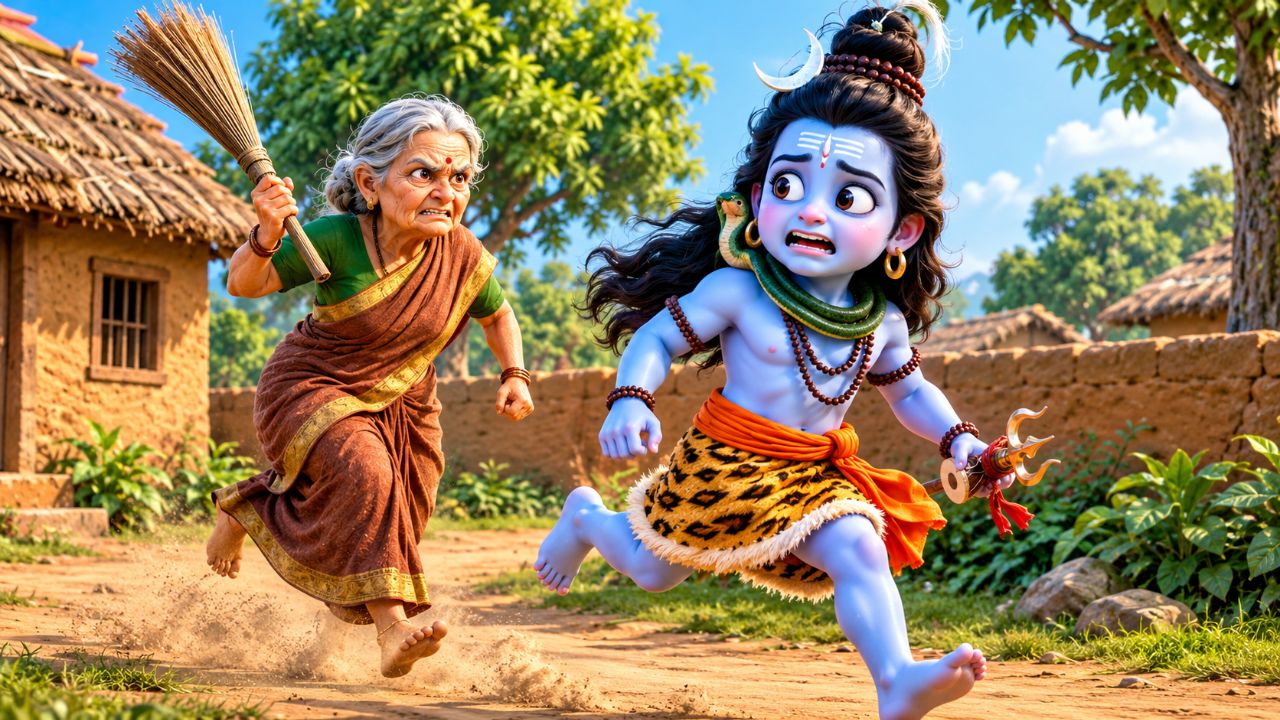 अम्मा ने महादेव पर उठाई झाड़ू 😱🔱 फिर जो हुआ, देखकर दंग रह जाएंगे | Mahadev Ki Leela | #शिवकथा