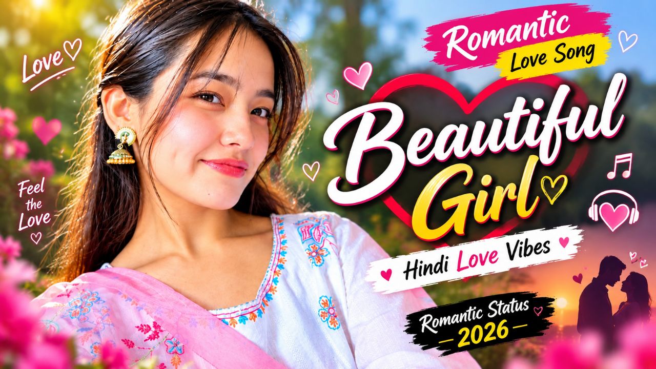 🎵 Title: 💕 Beautiful Girl ❤️ Romantic Love Song | Hindi Love Vibes ✨ | Romantic Status 2026