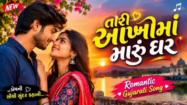 તારી આંખોમાં મારું ઘર ❤️ | New Gujarati Romantic Love Song 2026 | ગુજરાતી પ્રેમ ગીત