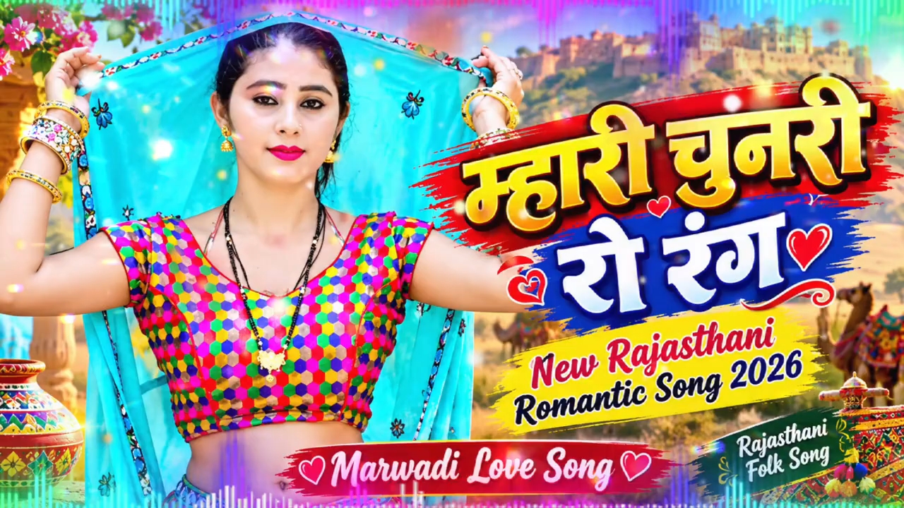 म्हारी चुनरी रो रंग ❤️| New Rajasthani Romantic Song 2026 | Marwadi Love Song / Rajasthani Folk Song