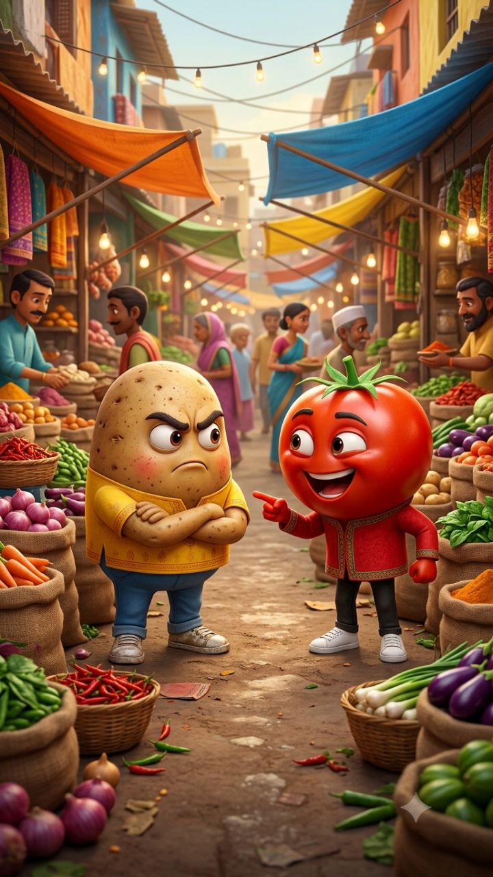 Aaloo vs tamatar 🤣