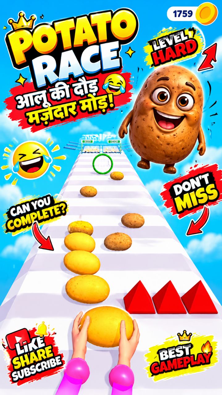 FUNNY POTATO RUNNING chalange