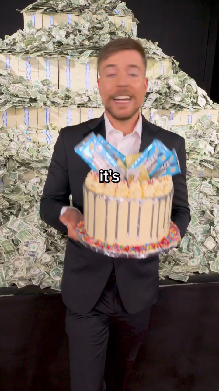 The video of Mr beast of birthday 🎉