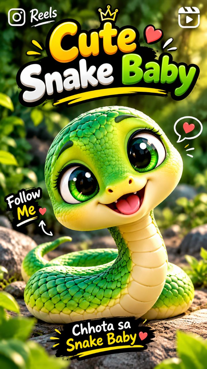 🥹🐍 छोटू Snake Baby की प्यारी बातें ❤️😂 | इतना Cute साँप कभी देखा है? 😍 | #Shorts