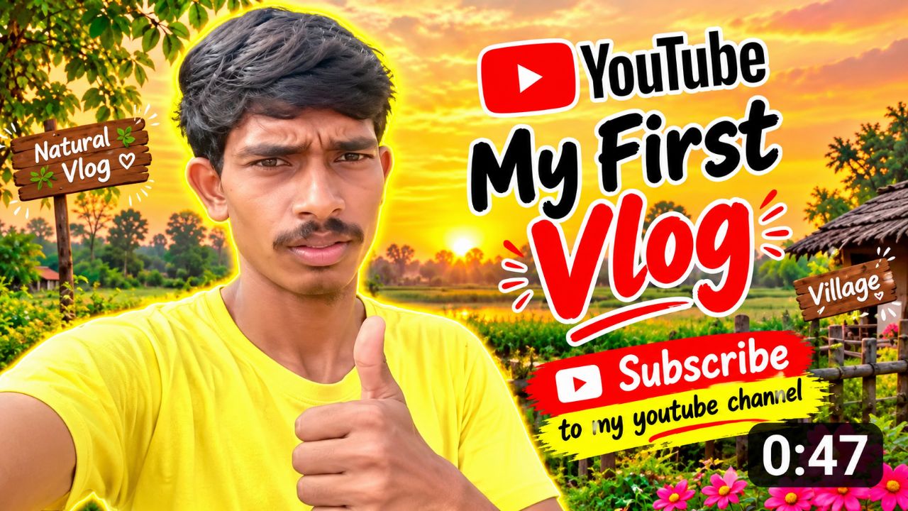 My first vlogs video ✅❤️👍..