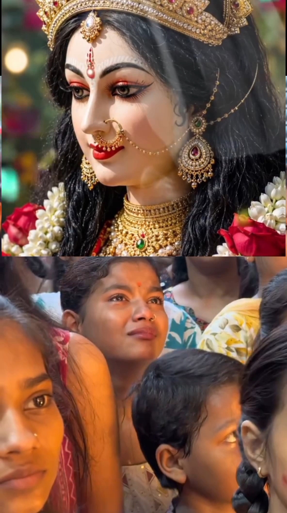 मां का विदाई हो रहा है