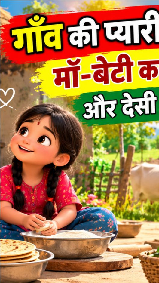 : गाँव की प्यारी जिंदगी ❤️🏡 | माँ-बेटी का प्यार और देसी अंदाज़ 😍 | AI Village Life #Shorts