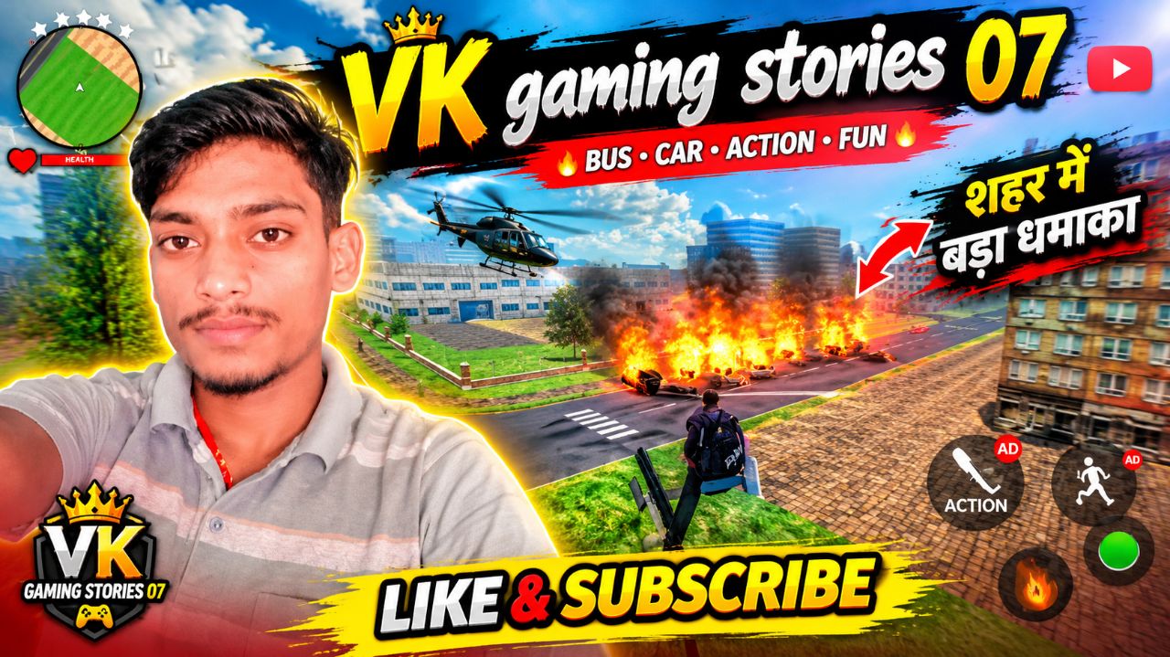 #game real action शहर में हेलिकॉप्टर से धमाका किया 💥💥