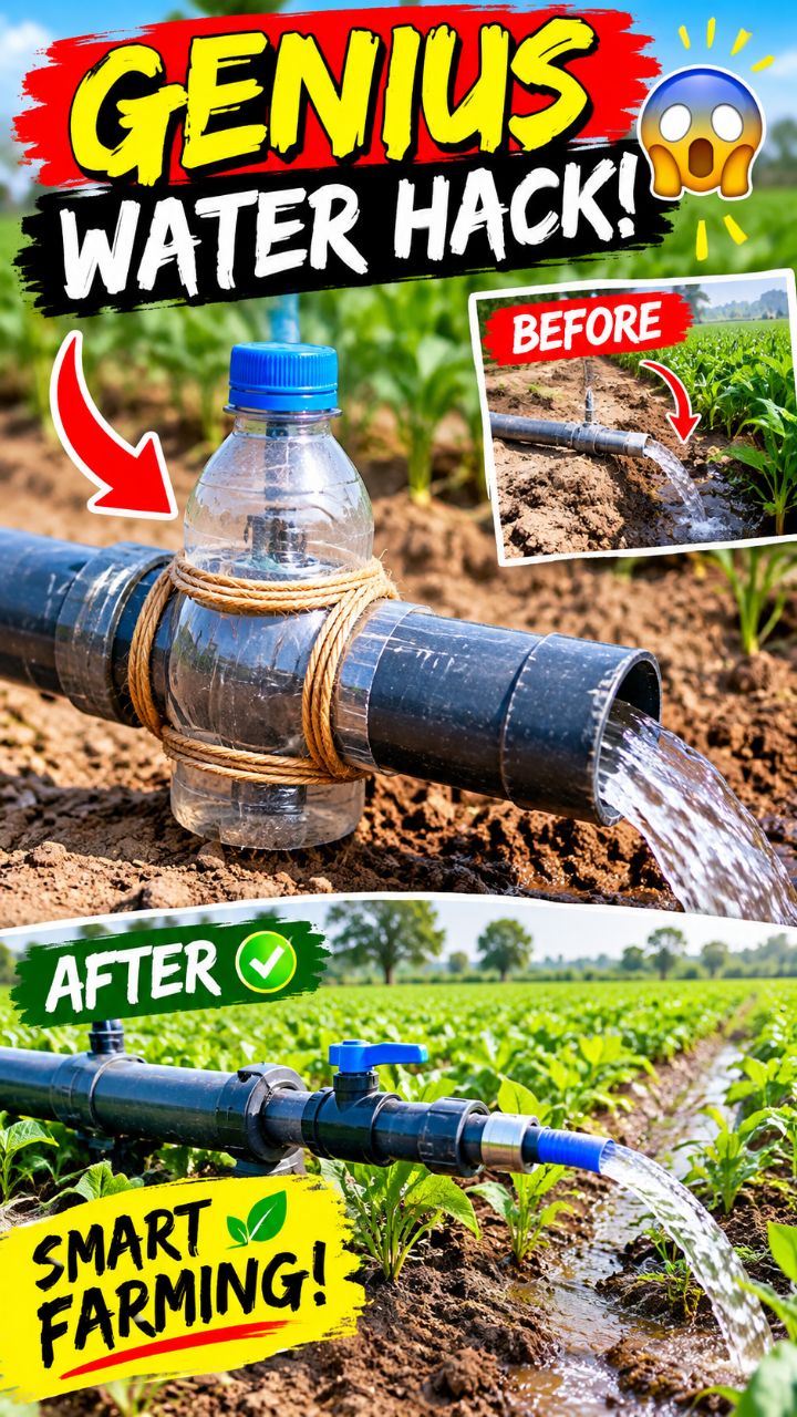 He Fixed the Irrigation Pipe in the Most Genius Way! 😱💧 #Shorts
