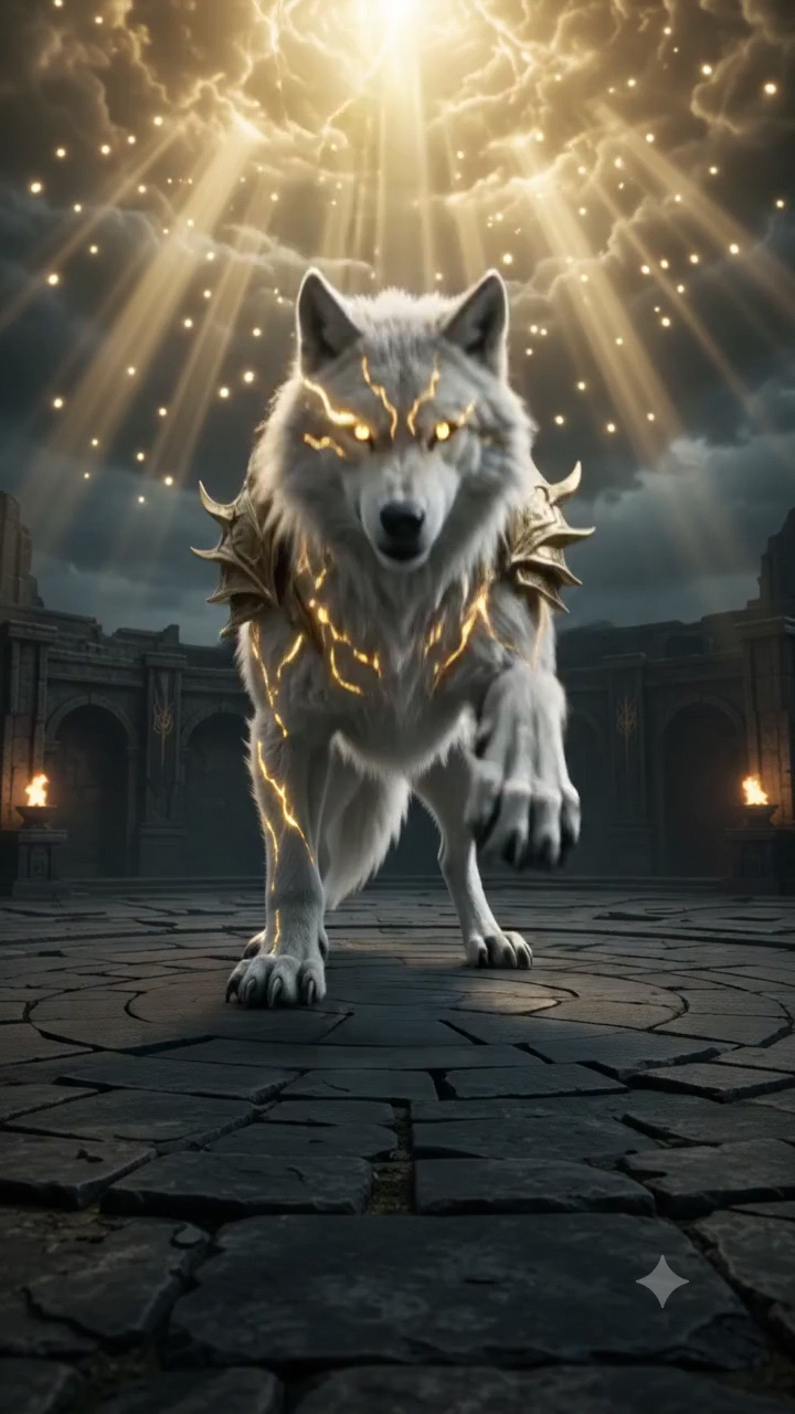Hyper-Speed Sacred Golden Dragon Guardian 🐺✨