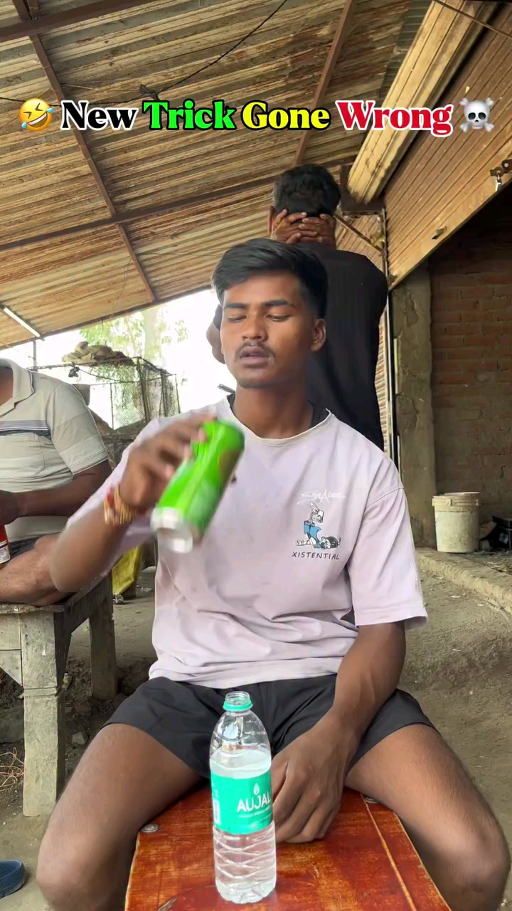 New trick gone wrong☠#explore #comedy #funny
