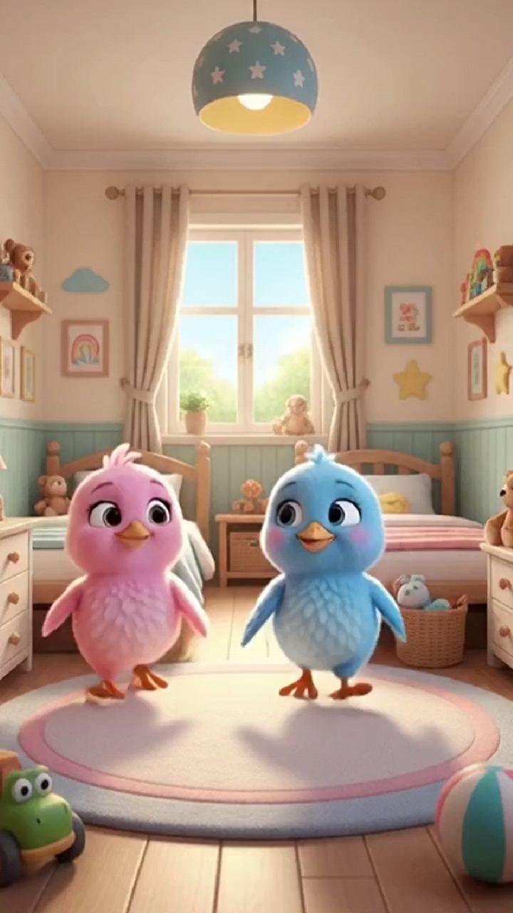 🐥💗 Pinky & Rinky’s MAGICAL Rainbow Flower! 🌱🌈 | Cute 3D Kids Cartoon