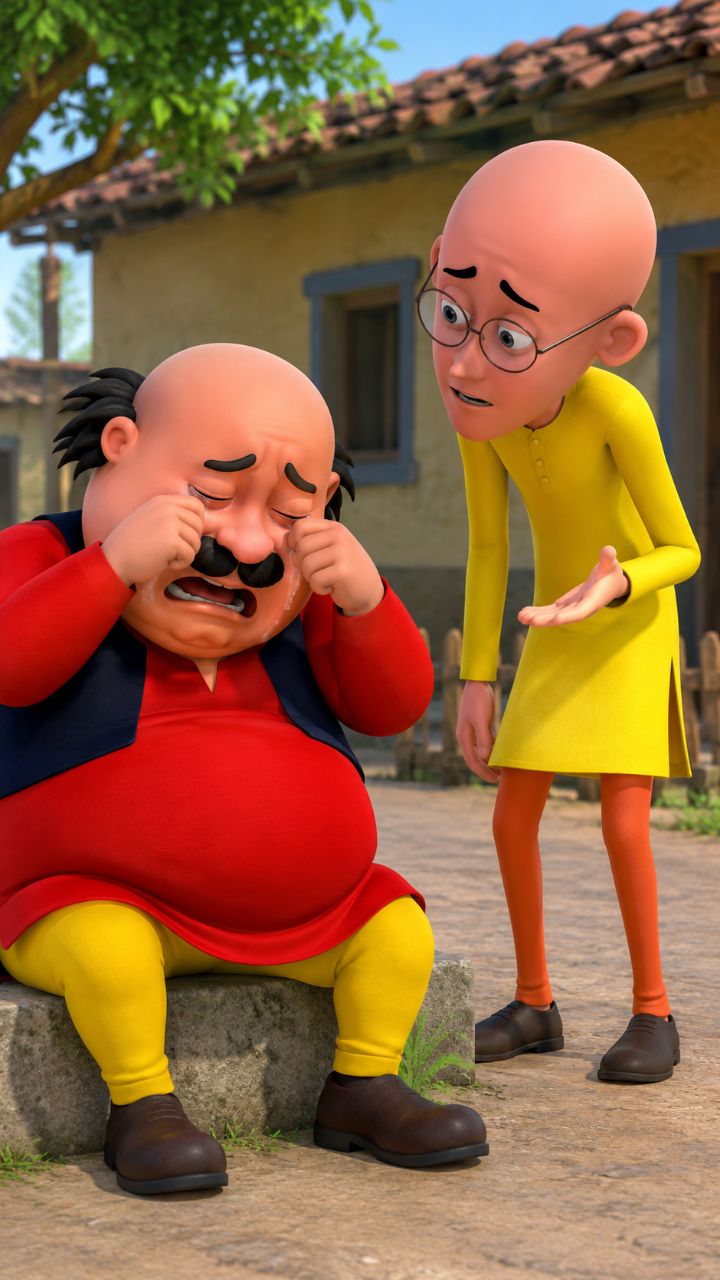 Motu rone laga 😱 kya bola dekhiye 🥹 #motupatlu