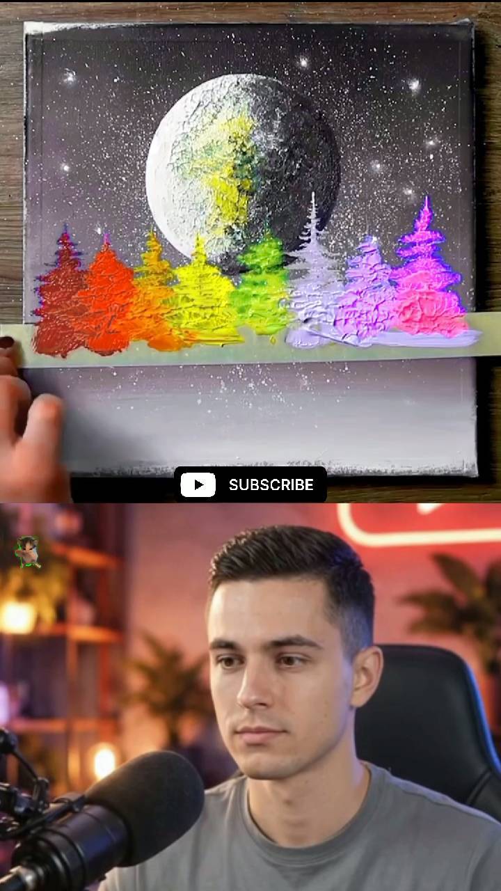🎨 You Won’t Believe How This Painting Turns Out! 😱🔥 #Shorts
